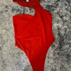 Riot Swim Vibrant Red/Orange Bodysuit